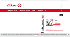 Desktop Screenshot of magazinmeinhaustier.at