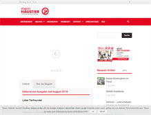 Tablet Screenshot of magazinmeinhaustier.at